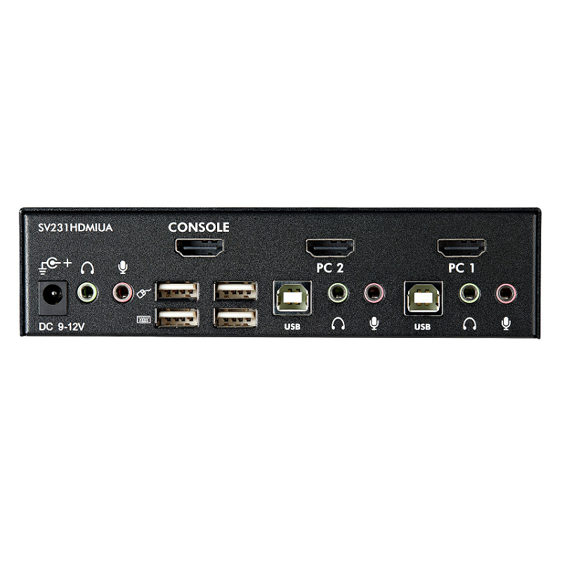 StarTech SV231HDMIUA 2 Port USB HDMI KVM Switch with Audio and USB 2.0 Hub